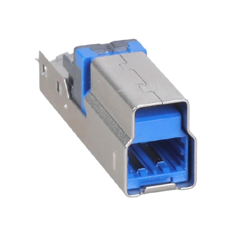 USB B Type B Male Jacks Aluminum Frame for DIY Printer Data Cord Construction and Repair 6mm Apertures