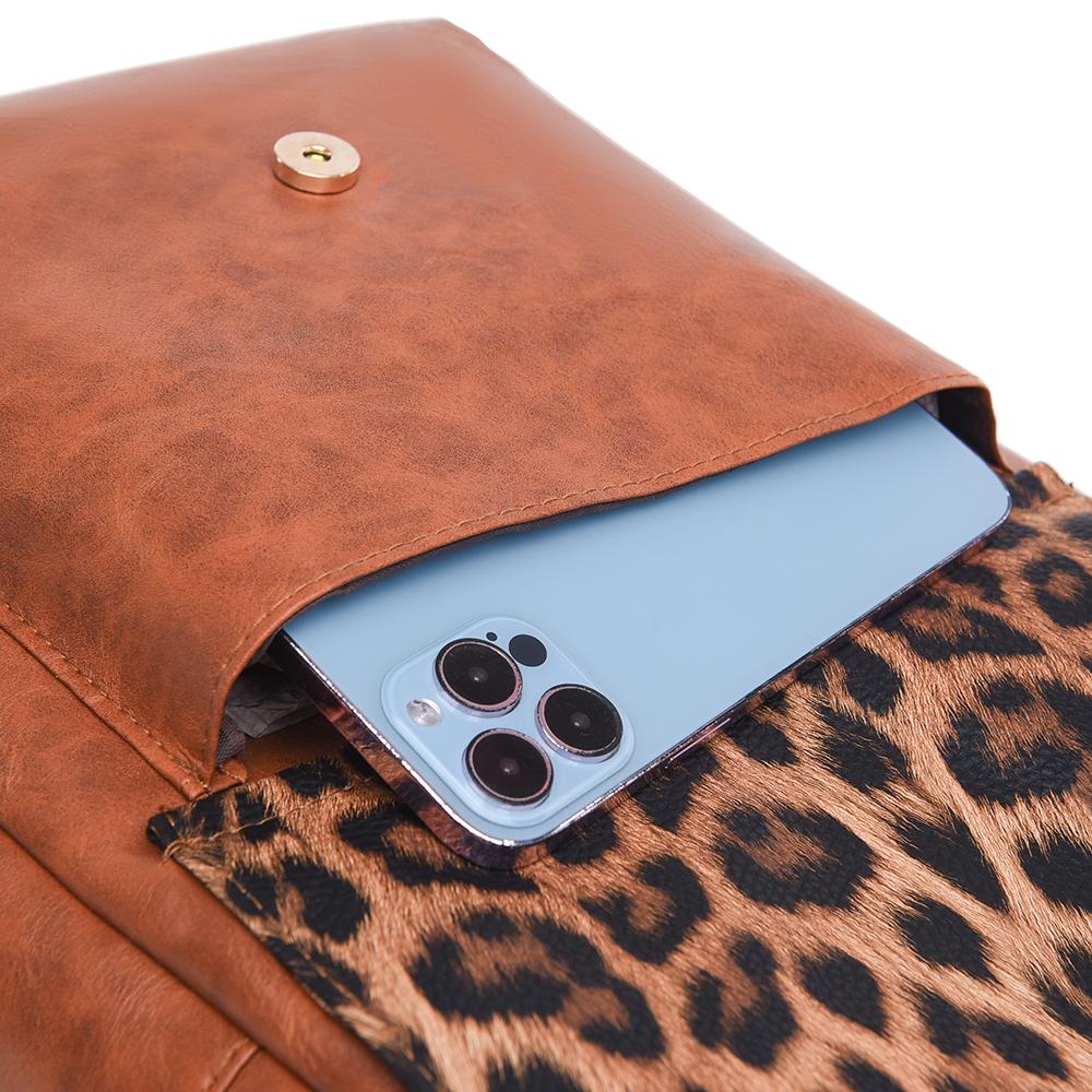 Винтажный рюкзак с леопардовым принтом, женская сумка через плечо, студенческий рюкзак