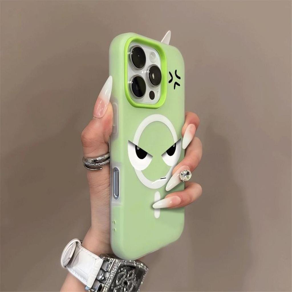 For Apple Magnetic Phone Case Ins Cute Personality Jelly Two-in-one Magnetic Phone Case Simple High-end Magnetic Case