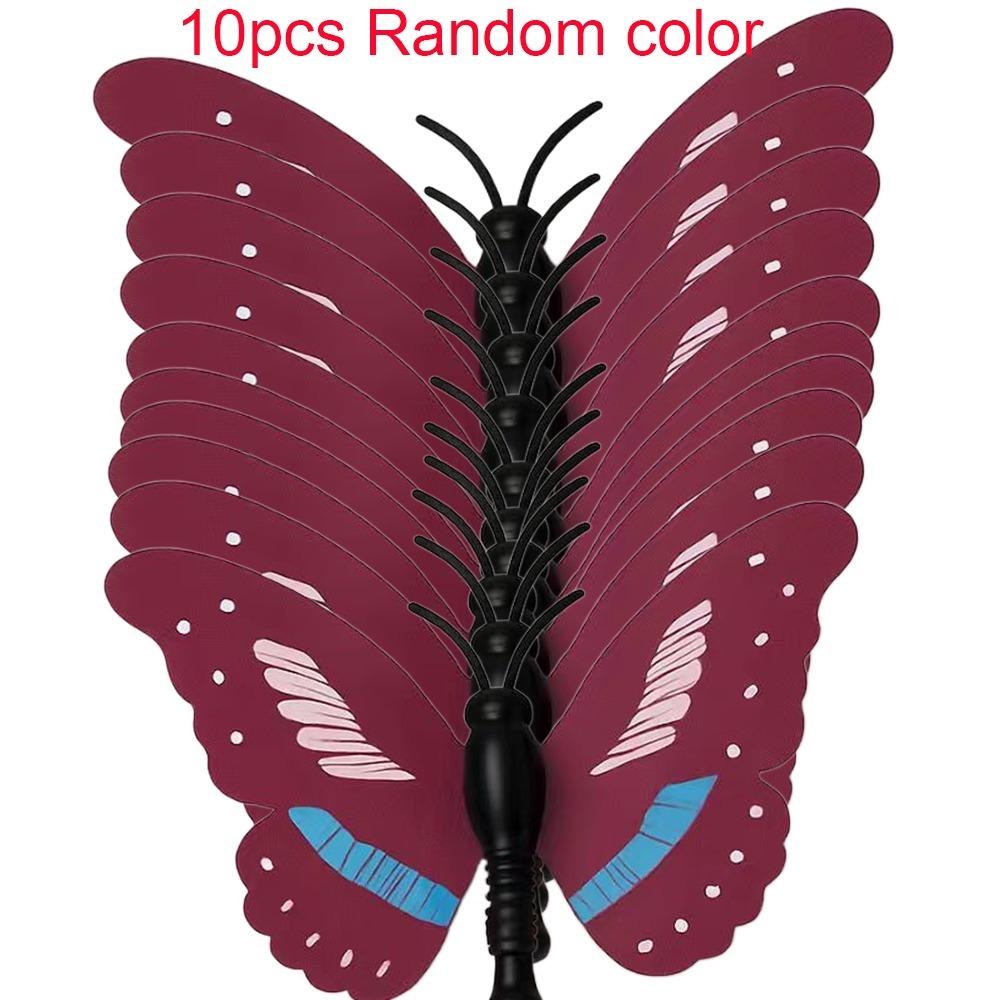 Switchable Butterfly Pattern Cat Teasing Stick Interactive Self-hilarity Relieves Automatic Cat Teaser 360° Swivel