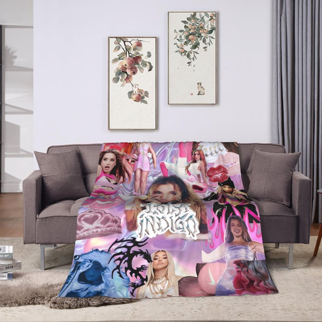 L-Lolas I-Indigos Spanish Blanket Camping Flannel Bedding Throws For Couch Bed Soft Warm Quality Bedspread Gift Idea