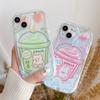 Ice Cream Milk Tea Pattern Series Soft TPU Shell Fashion Phone Case for iPhone Samsung Vivo Xiaomi Oppo
