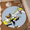 Cowboy Horseback Luke Round mat, Anti-slip Circle Carpet Chair rug For livingroom,Bedroom, doormat home decor Gift Christmas Gifts