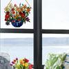 2D Art Flower Нарисованное украшение на окно Подвесное акриловое украшение на окно Подвесное, креативное освещение Подвесной светильник для дома Подвесное украшение