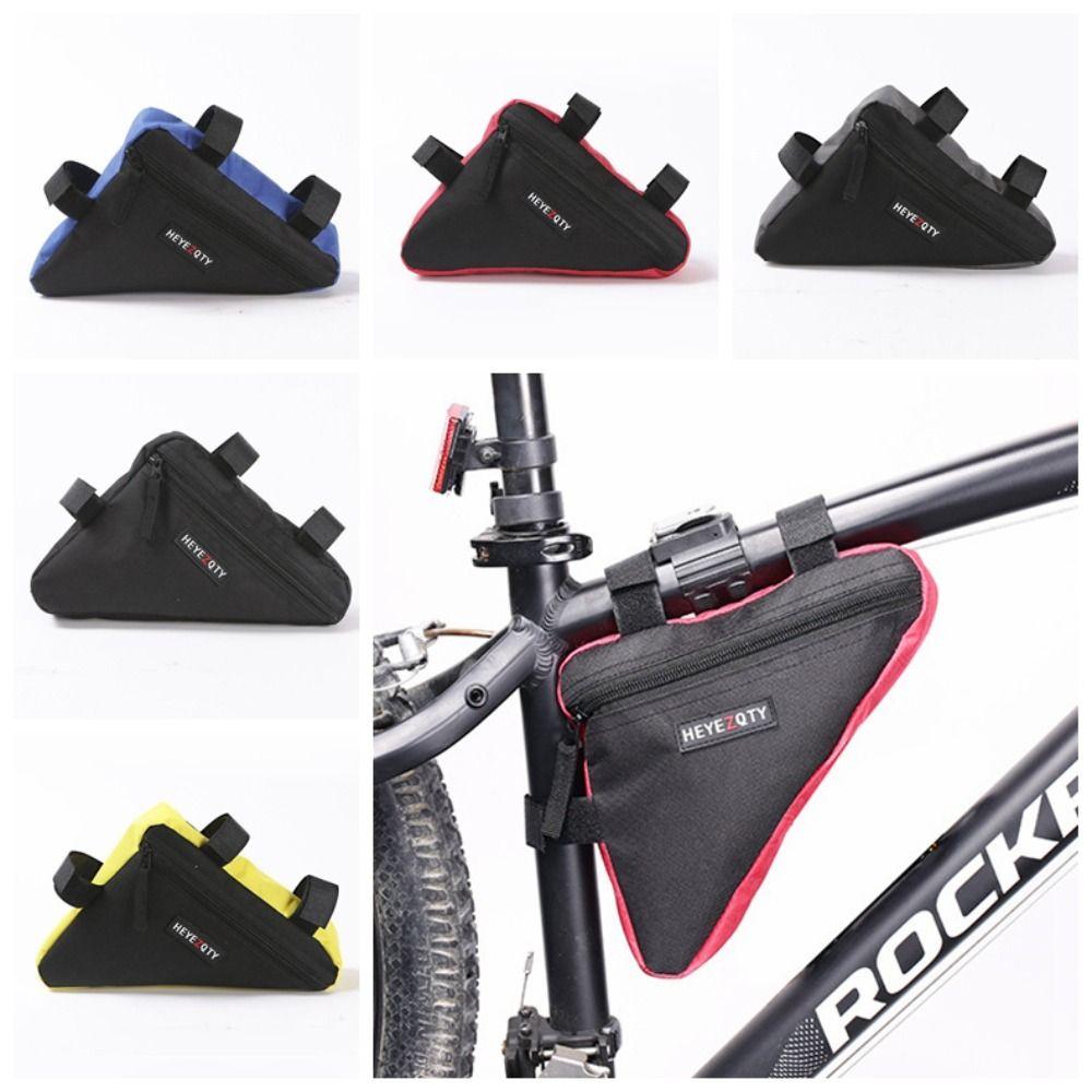 Polyester Bicycle Triangle Bag Ultra-light Large Capacity Bike Beam Hanging Bag Portable Durable Saddle Frame Pouch