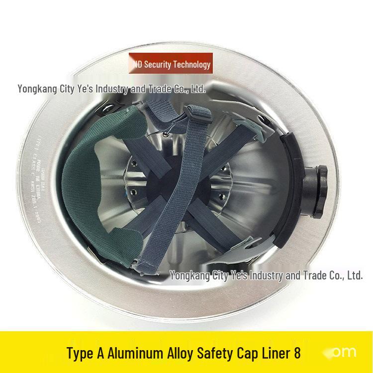 Export-Grade Aluminum Alloy Safety Helmet for Construction and Mining - Meets European and American Standards