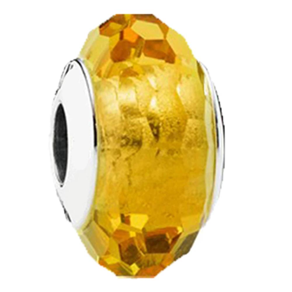 Новые оригинальные медные бусины-шармы из муранского стекла в виде цветка и листа, космическая радуга, для браслета, сделай сам, женские ювелирные изделия, подарок