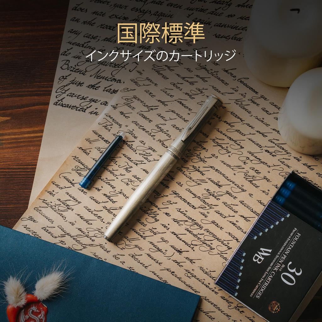 Чернила для перьевой ручки Wordsworth Black, набор из 30 синих чернильных картриджей, международный стандартный размер, приблизительная длина, приблизительный диаметр основания