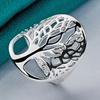 URMYLADY 925 Sterling Silver Tree Of Life 6-10 Ring For Women Wedding Party Fashion Charm Jewelry