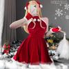 Сексуальная клубная вечеринка, униформа, соблазн или костюм на тему праздника, горничная, новый костюм, рождественское платье, платье, девушка