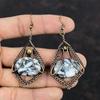 Серьги из яшмы Pinolith, медная проволока, серьги с драгоценными камнями, медные украшения, серьги ручной работы, проволока, Pinolith, яшма, подарок на свадьбу