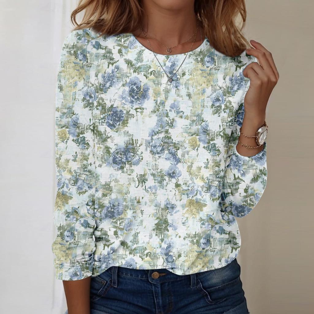 Рубашки с длинным рукавом для женщин, милые футболки с графическим принтом, блузки, повседневные базовые топы больших размеров, пуловеры