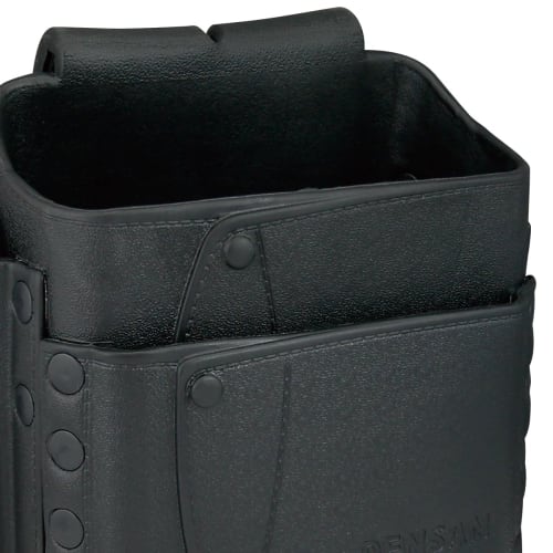 Jefcom EVA Resin Waist Pouch, Soft Plastic Pouch, Standard Type, Black, DPP-860M-BK