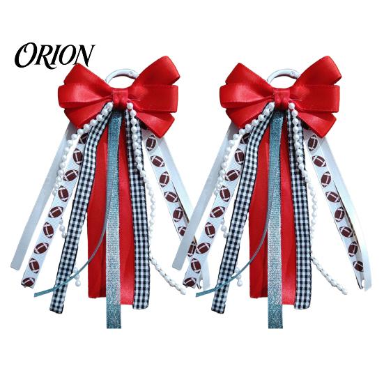 Boot Charm with Loop 2Pcs Ribbon Bow for Cowgirl Boots, Women Satin Western Decorations Hanging Ring, Universal Decoration Accessories