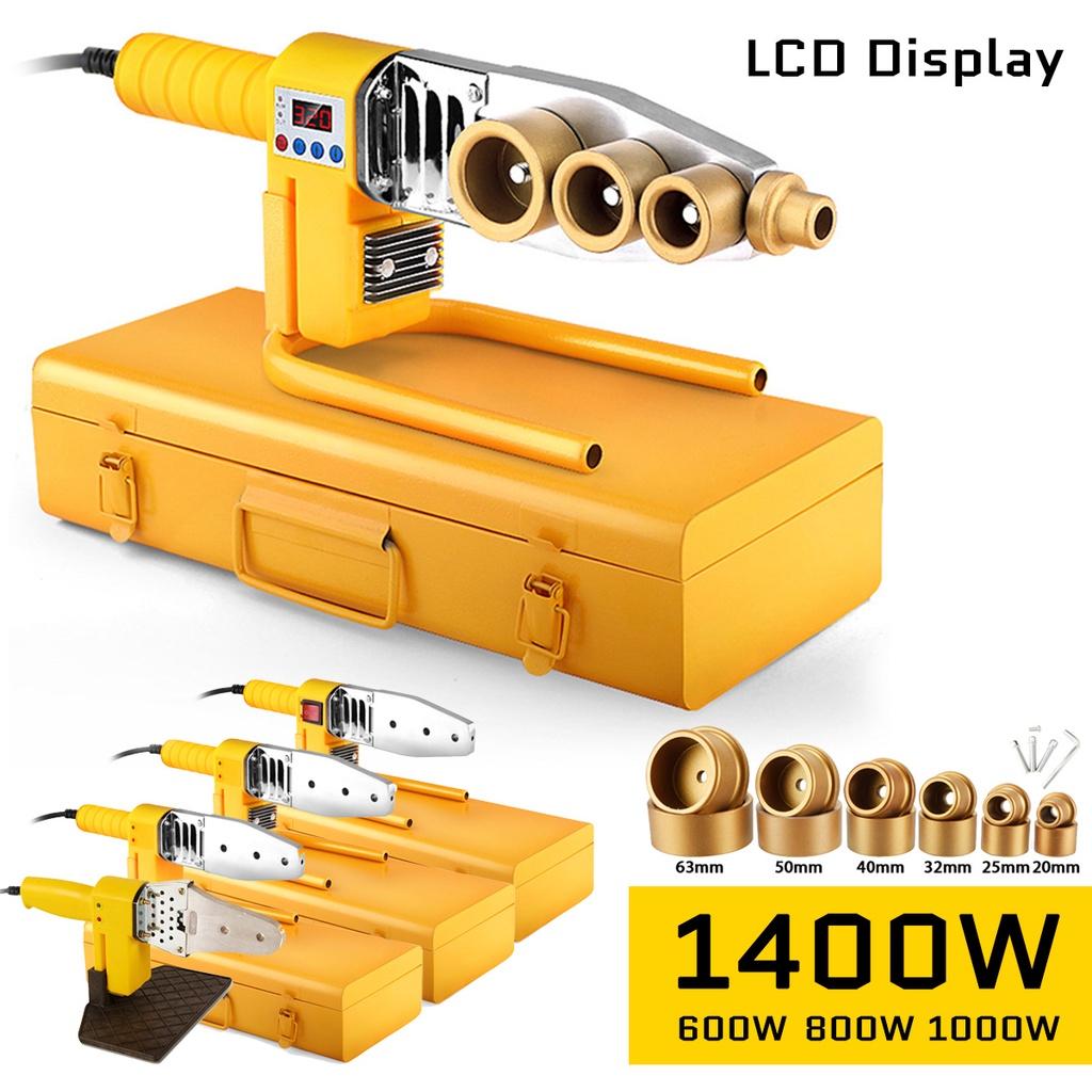 Машина для сварки труб Нагревательный инструмент 1500 Вт сварочный аппарат Комплект Для PPR PB PE Пластиковой трубы Сварка PPR Аппарат для горячей плавки Контроль температуры