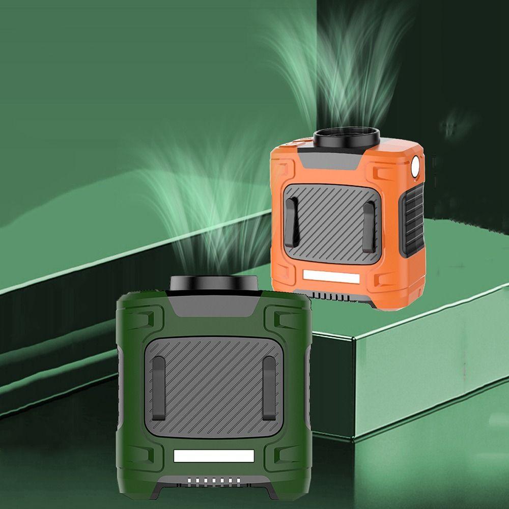 LED SOS Light Belt Clip Fan 10000mah Waist Hanging Fan Outdoor Fan with Flashlight  Hiking