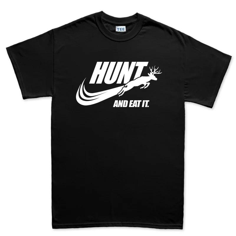 Deer Cotton TShirt Graphic Style Vintage Casual Unisex Fitness Muscle Black
