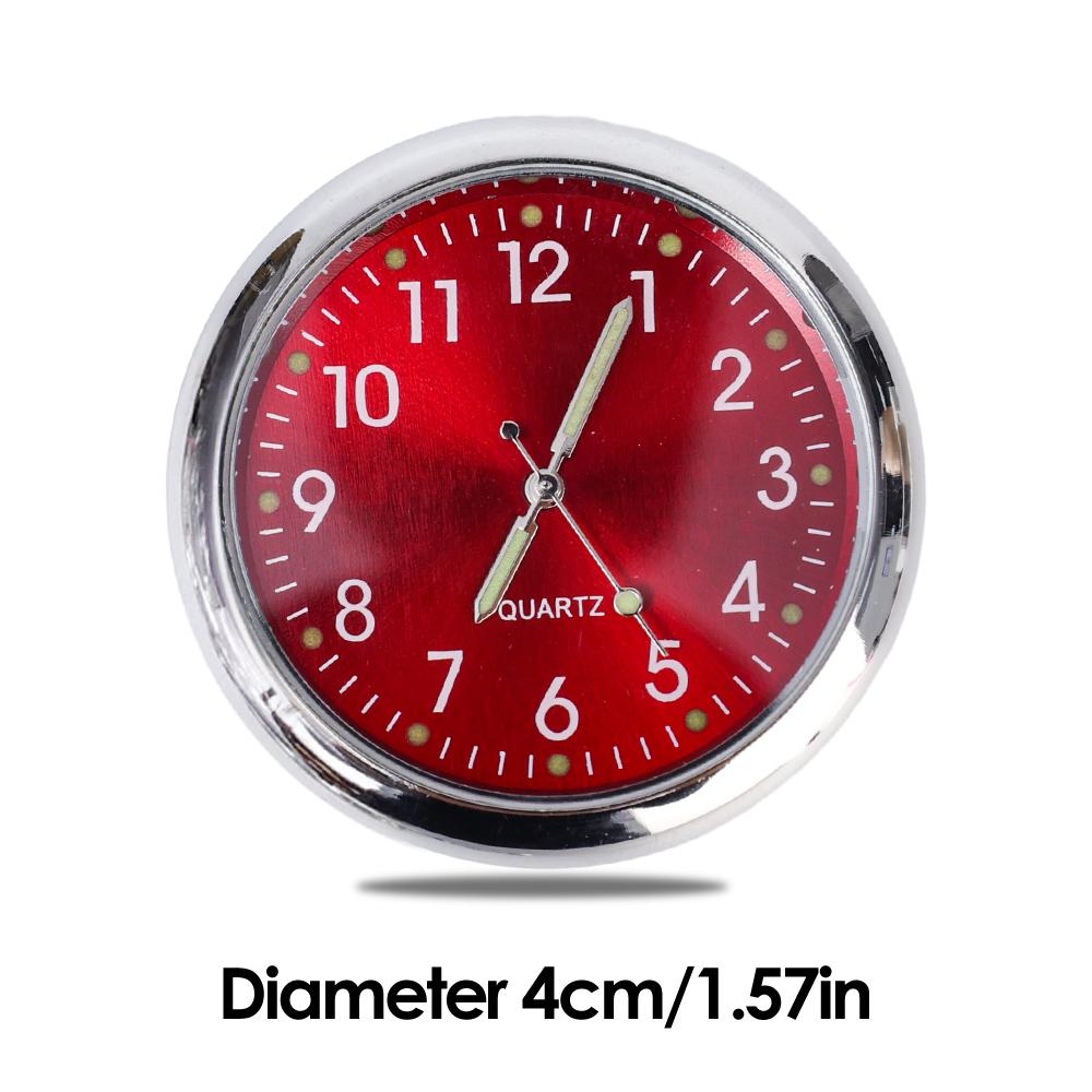 Автомобильные светящиеся часы на воздухозаборник универсальные кварцевые люминесцентные часы для приборной панели автомобиля велосипеда мотоцикла водонепроницаемые самоклеящиеся часы