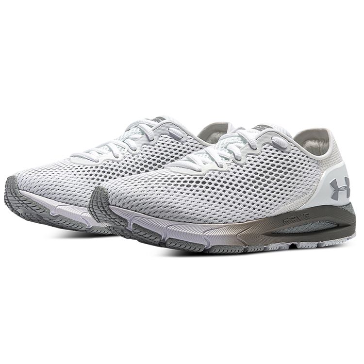 Under Armour Hovr Sonic 4 Удобные Универсальные Низкие Повседневные Кроссовки для Бега Женские кроссовки Белые 3025225-100