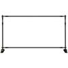 Step and Repeat 8'x8'- 10'x8' Backdrop Banner Stand Adjustable Telescopic Height and Width Retractable Banner Stand with Carrying Bag