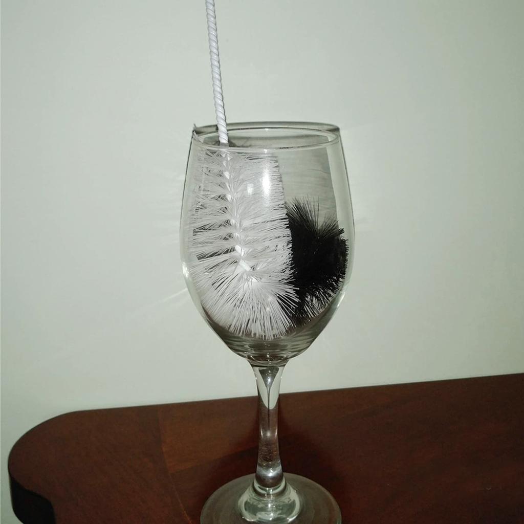 Coralpearl Bottle Cleaning Brush Long Handle Utility Bottle Cleaning Brush Bottle Washing Brush Small Wire Cleaner Bendable Skinny for Cleaning Narrow