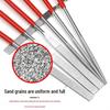 Titanium-Plated Fine Alloy Diamond File Set for Metal Grinding & Deburring