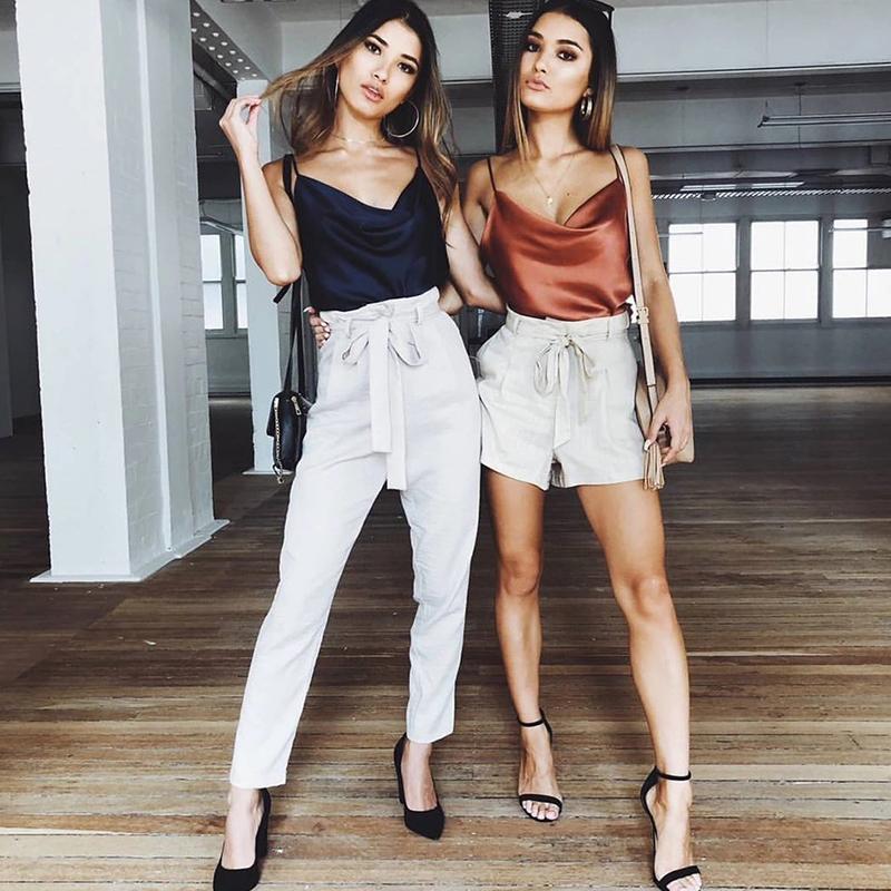 Женские летние шелковые атласные топы, майки, майки, рубашки на бретельках, зеленые, белые топы на бретелях, женская одежда, женская одежда