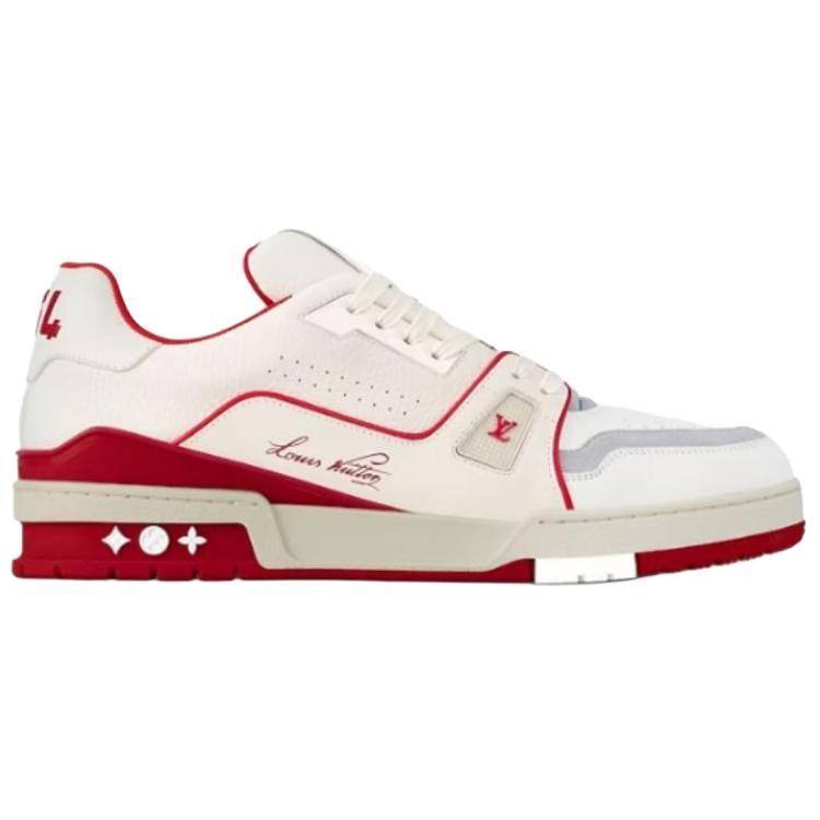 Louis Vuitton Кроссовки Lv Trainer 'Белый Красный Серый' 1ABFBI