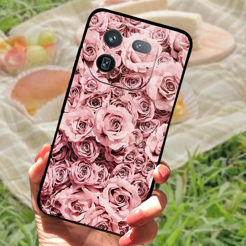 Чехол для Vivo IQOO 12 Pro Мягкий Мраморный Черный Силиконовый Задняя Крышка Телефона Для Vivo IQOO 12 Pro Чехол Крышка IQOO12 Pro Coque Funda