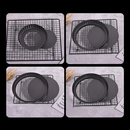 Форма для выпечки с антипригарным покрытием и съемным дном, волнистые края 6/8/10 дюймов, форма для пиццы, хлеба, кексов, пирогов, жаропрочные формы для пирогов