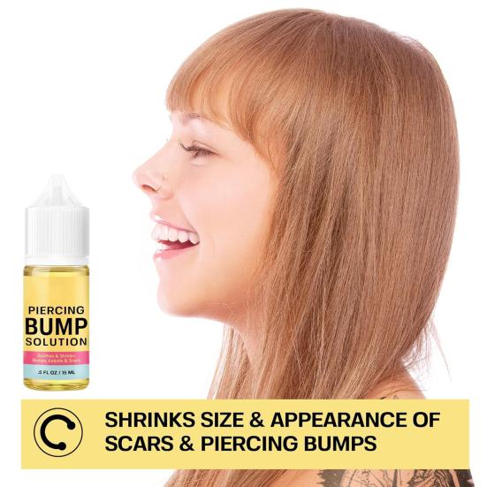 Soothing Piercing Aftercare Oil Keloid Bump Treatment with Jojoba And Tea Tree Oil Scar Reduction Healing Oil for Ear Nose Belly Button Piercings