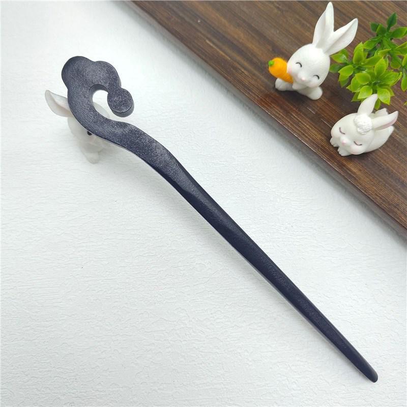 Элегантная шпилька из черного дерева: Современная простота в сочетании с древним китайским стилем