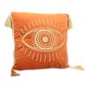 [A1426] - Бархатная подушка Оранжевый 'Глаз' - 40x40 см