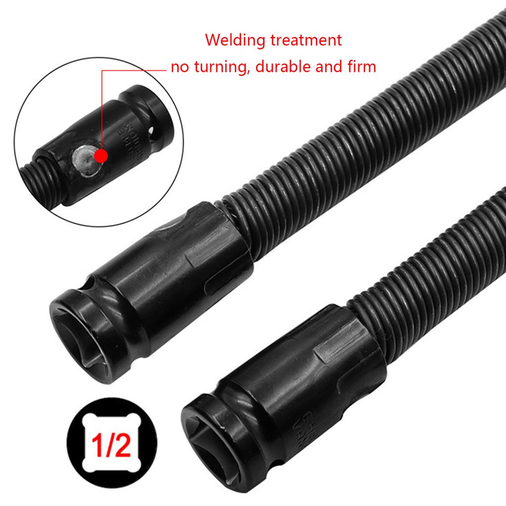 1/2 Universal Soft Shaft Heads Connecting Rod Electric Drill Manual Wrench Tool Screwdriver Bit Extension Rod Tool