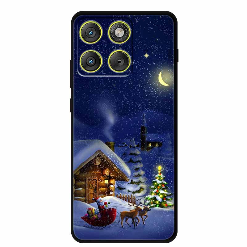 Рождественские чехлы для телефона Motorola Edge 70 5G, силиконовый мягкий задний чехол, Рождественская елка для Moto X70 Air 5G Edge70, задняя крышка