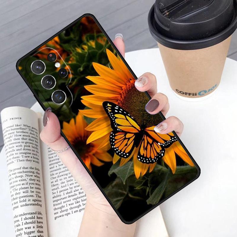 Красивый желтый подсолнух чехол для телефона Обложка Для Samsung Galaxy S24 S25 Ultra S21 S22 Ultra S10E Note 10 Plus Note 20 FE S23