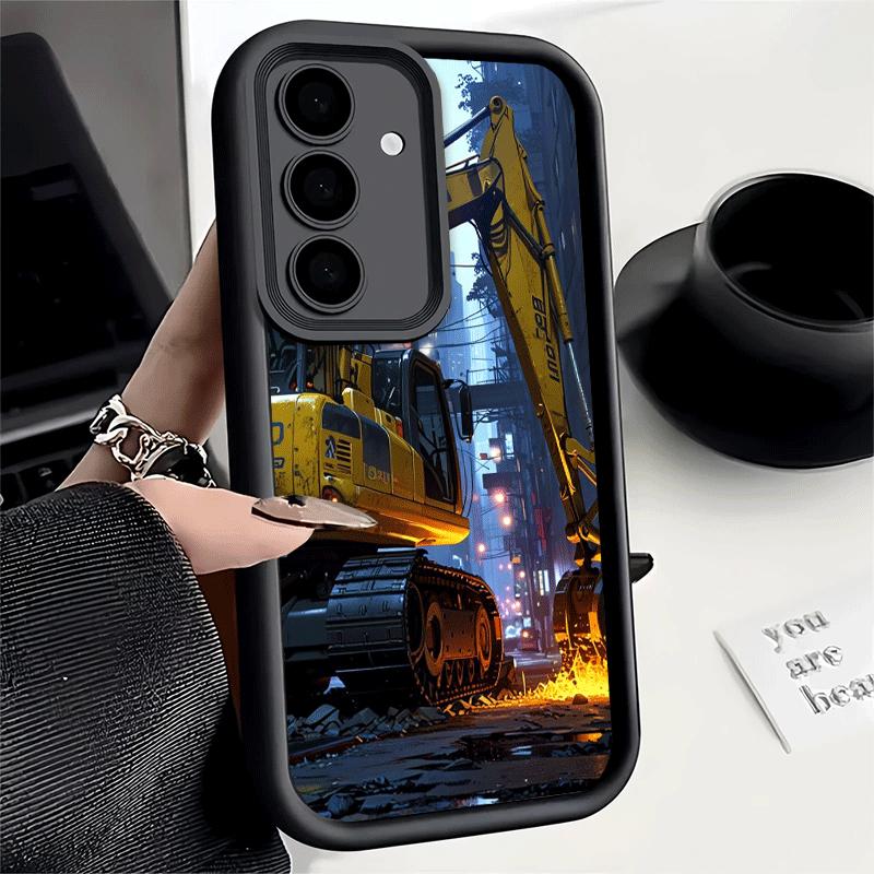 Чехол для телефона для Samsung Galaxy A17 A16 A15 A14 A13 Строительная техника Крутой A56 A36 A26 A55 A35 A25 A54 A34 A24 A53 A33 A23 A07