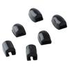 6 шт. Подставки для клавиш саксофона Силиконовые Удобные Амортизирующие Накладки для пальцев саксофона Накладка для большого пальца саксофона Черные