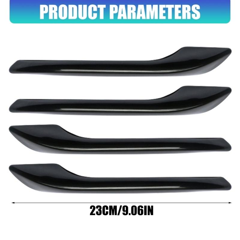 4PCS Door Handles for Tesla Model 3/Y Antifreeze Handle Stickers Patch Cover Car Modification Frost-proof Doorknob ABS 2017-2024