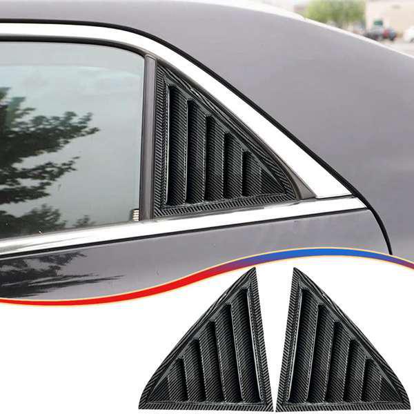 1 Pair ABS Carbon Fiber Window Louver Cover for Chrysler