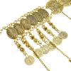 Coins Bead Women Waist Chain Tassel Dai Style Belts Ethnic Style Metal Belt  Costumes Accessories