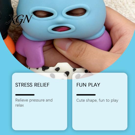 Soft Relaxation Stress Ball Babies Relief Toy with Face Guard Coat Underwear Slow Rising Anxiety Relaxing Hand Relieving Baby Squeeze Fidget