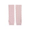 CITYBREEZE Angora Cable Knit Hand Warmer_PINK