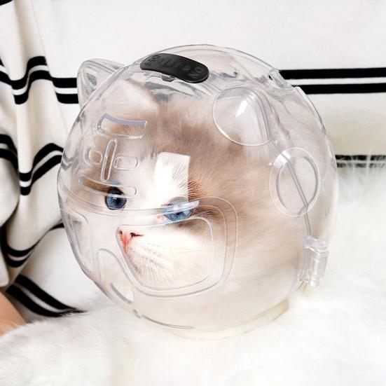 Защитный капюшон для кошки, дышащий шлем для кошки, форма котенка, с вентиляционными отверстиями, для послеоперационного восстановления, стрижки когтей, купания питомца
