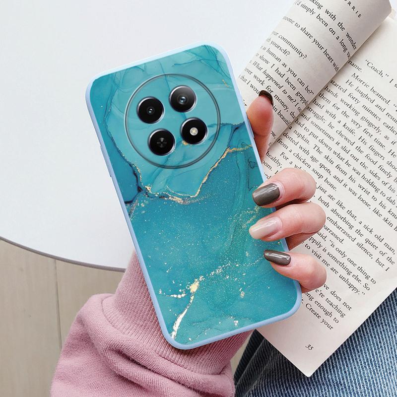 Роскошный Чехол Для Redmi 14C 4G 14R 5G A4 Note 14 Pro 5G Poco C75 Fundas Мраморный Узор Мягкий ТПУ Защитная Крышка Ударопрочный