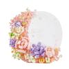 Romantic Idea Flower Building Brick Rose Sunflower Moon Message Board Block Model Educational Toys With Light For Girls Gift