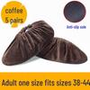 Washable Non-Slip Velvet Shoe Covers for Adults & Students - Ideal for Household & Computer Classes