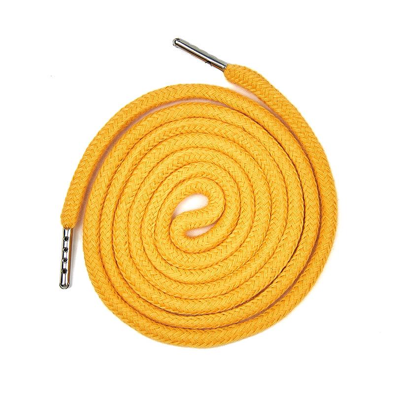 Polyester Cotton 1.3m Drawstring for Sportswear and Hoodies with 5mm Metal Tip