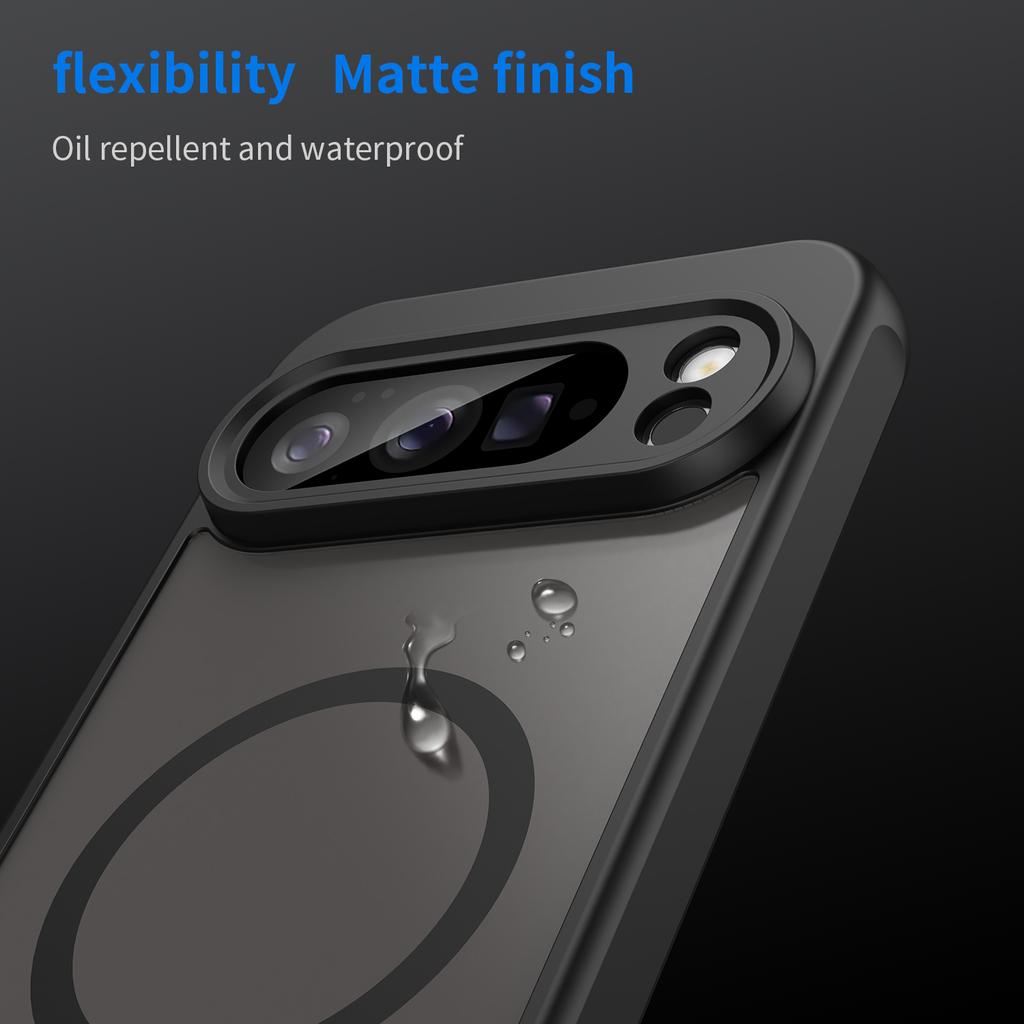 Матовый противоударный чехол-щит для Google Pixel 9 10 Pro XL 9A 10A, с магнитом для беспроводной зарядки, мягкий ТПУ-каркас, пластиковая крышка для телефона