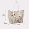 Women Floral Print Tote Bag Fashion Daily Casual Handbag Large Capacity Shoulder Bag for Outdoor Shopping Travel